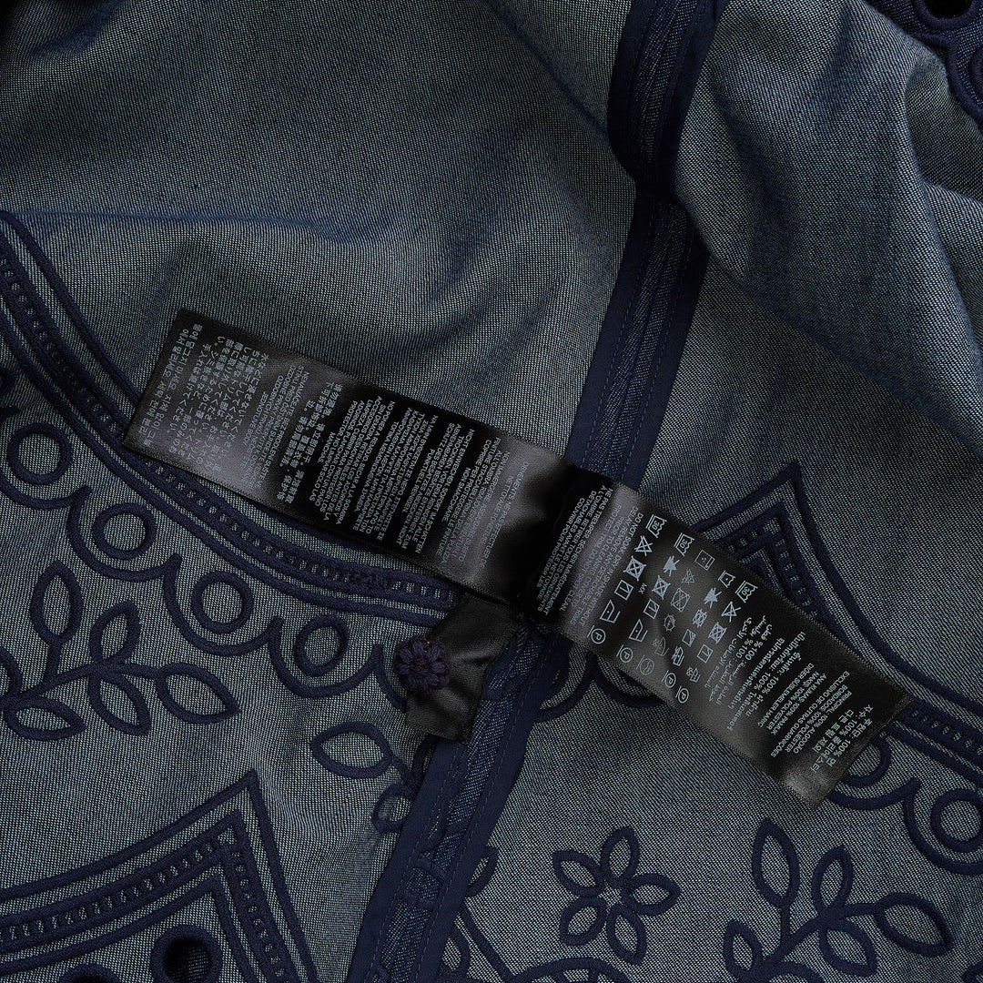 Mahon Broderie Denim Mini Dress