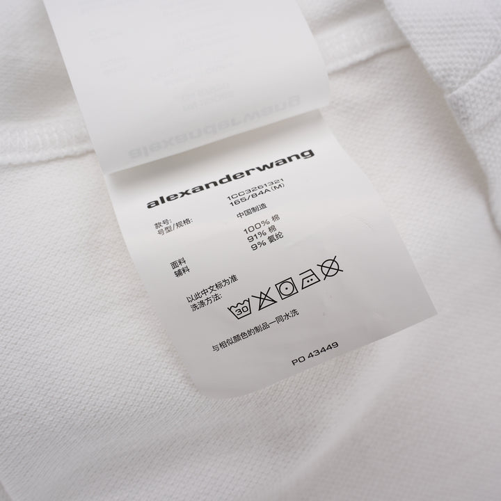 Fitted Polo with Draped Sleeves
