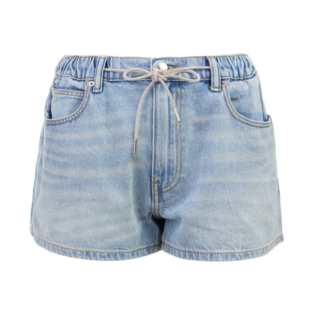 Marathon Rhinestone Denim Shorts