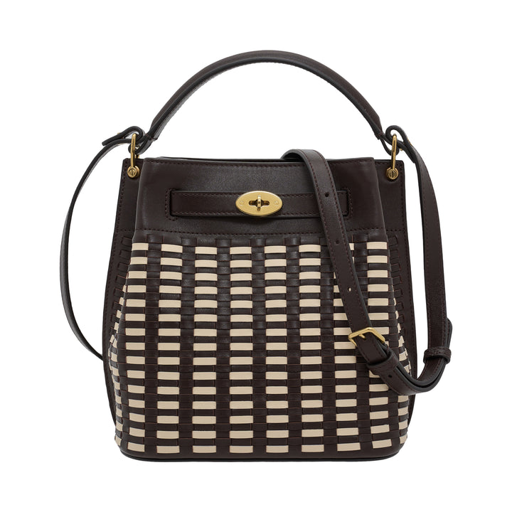 Islington Woven Leather Bucket Bag
