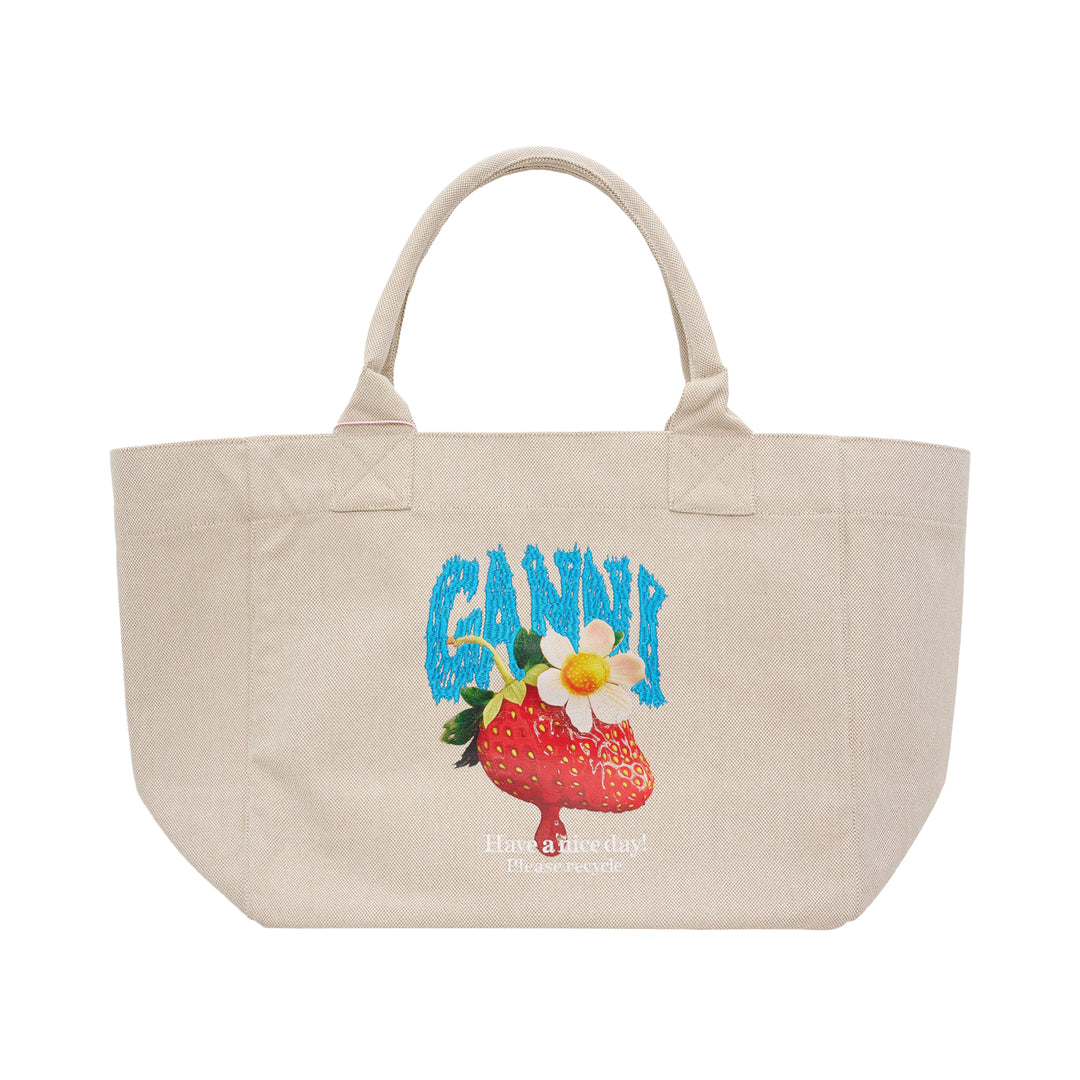 Medium Trapeze Strawberry Shopper