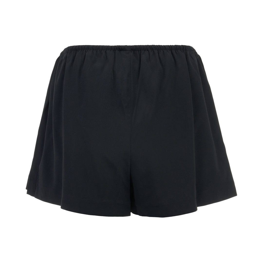 Mid-Rise Pleated Shorts