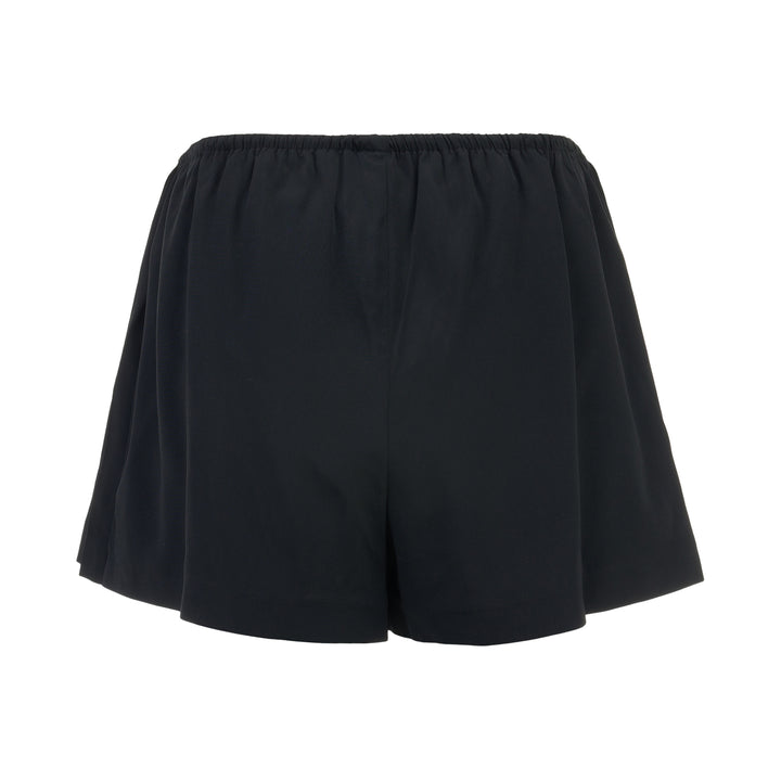 Mid-Rise Pleated Shorts