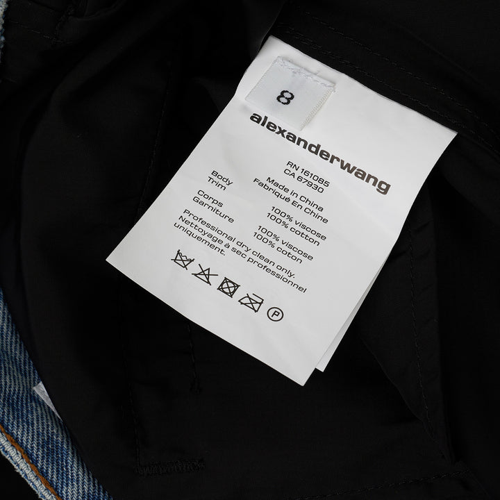 Mid-Rise Denim Waistband Pants