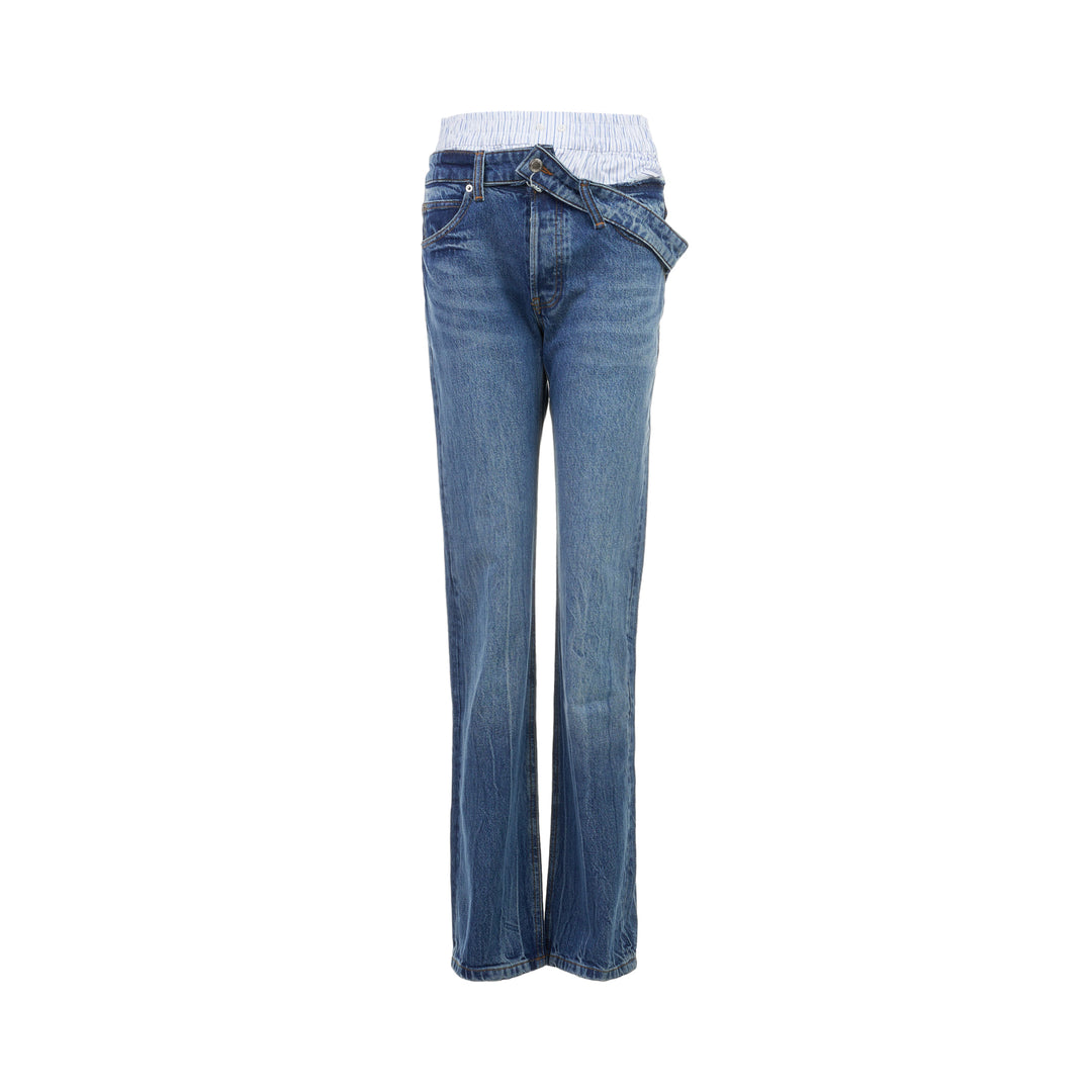 Pre-Styled Slim Jeans With Boxer