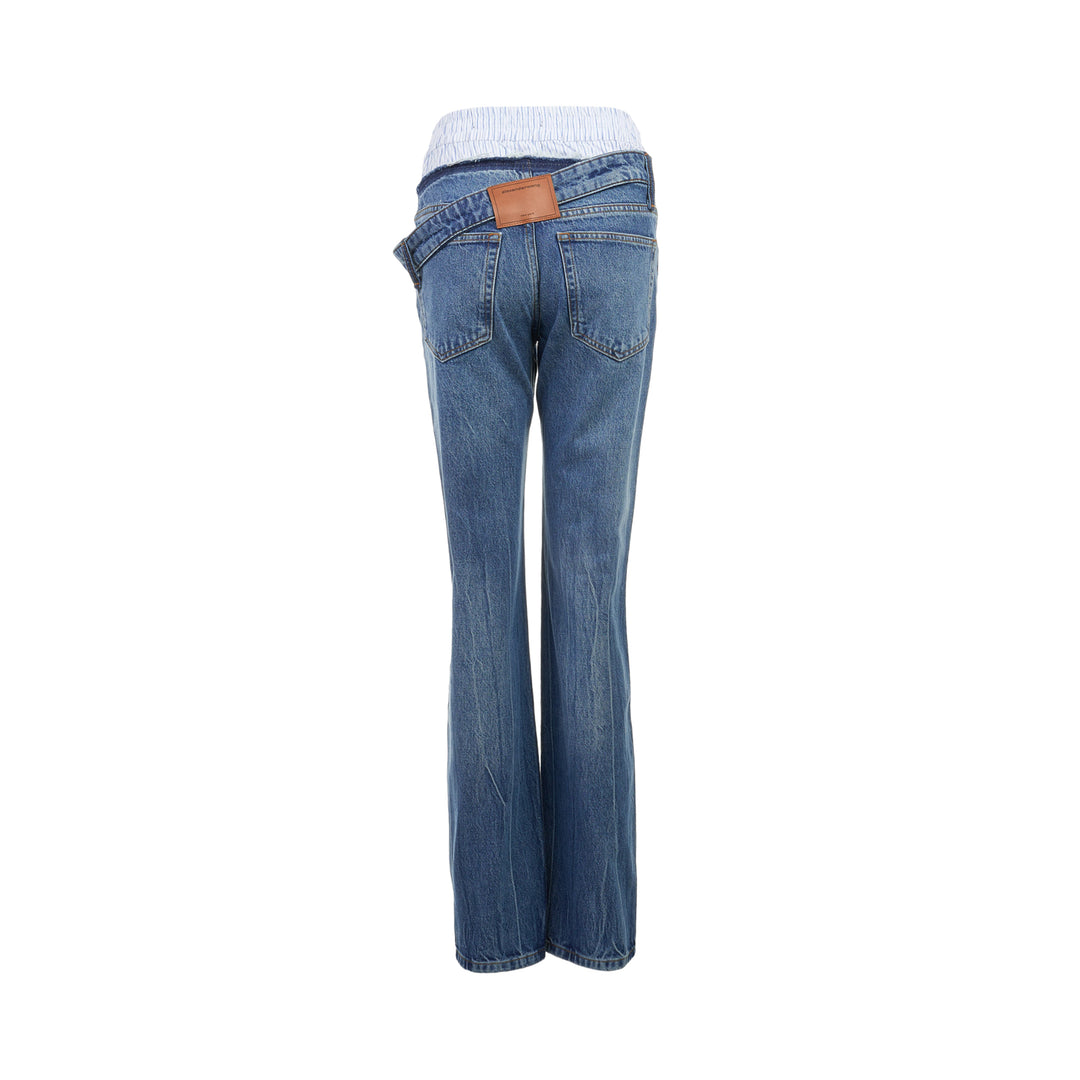 Pre-Styled Slim Jeans With Boxer