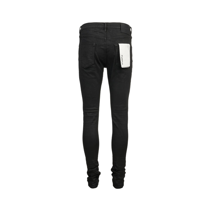Black Resin 3D Skinny Jeans