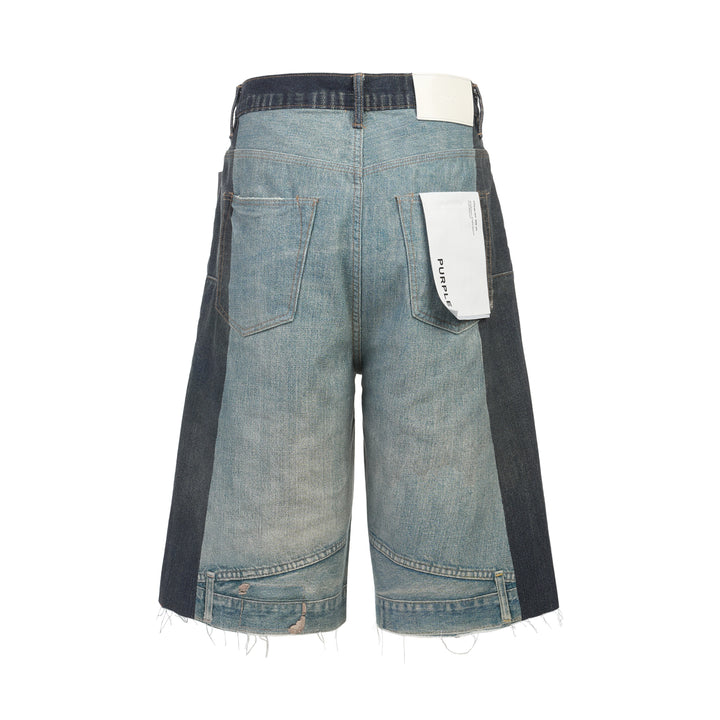 Upside Down Denim Shorts