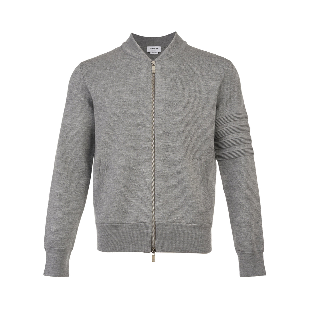 Milano Stitch Zip-Up Bomber Jacket