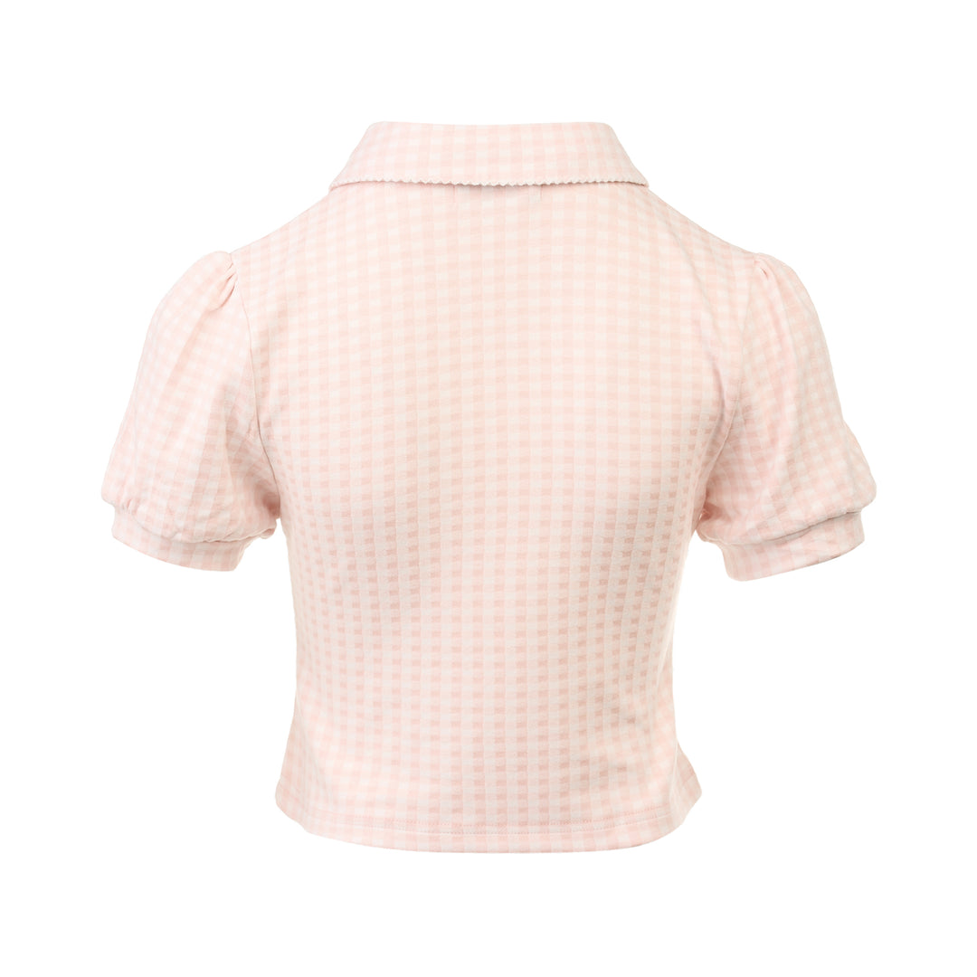 Candy Gingham Polo Top
