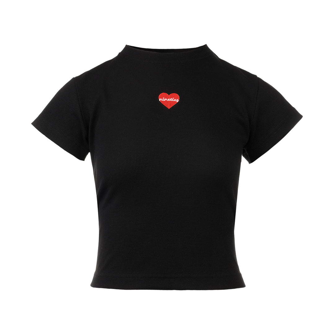 Holly Heart Embroidered Tee