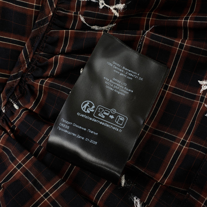 Yarn Dyed Check Mini Dress