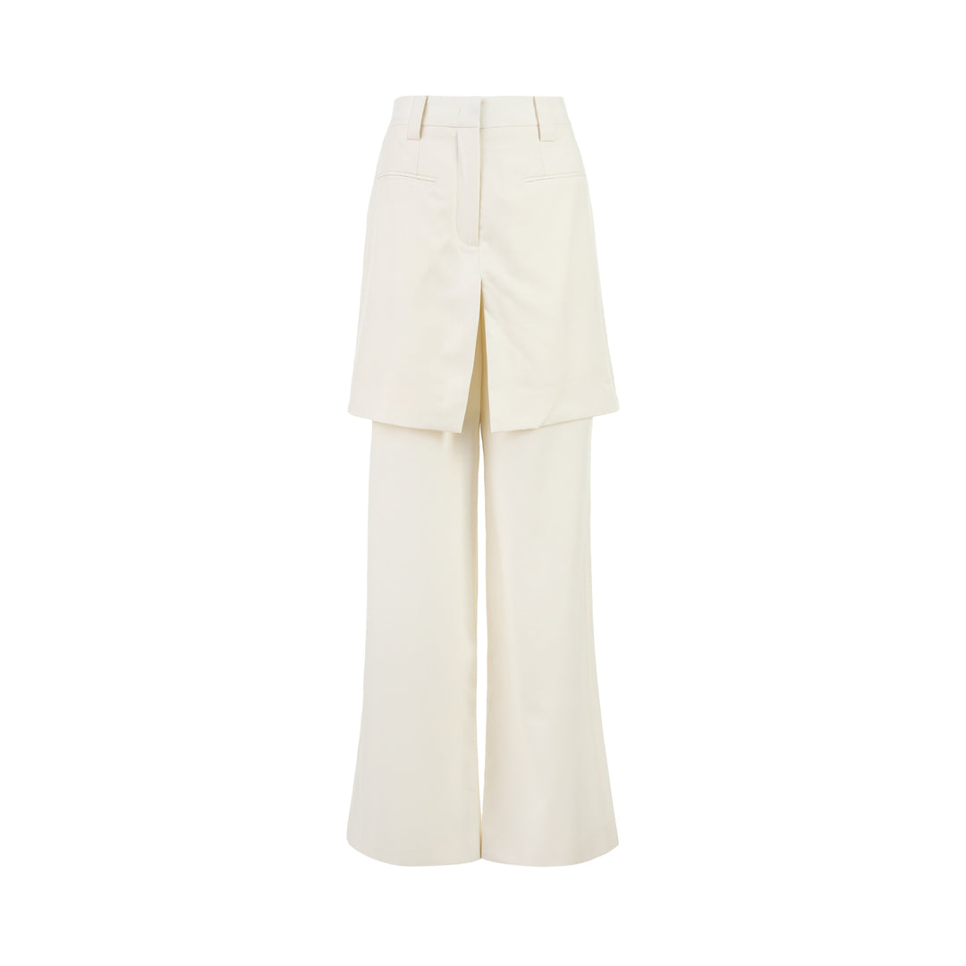 Club21 Collection Lila Layered Wool Blend Trousers