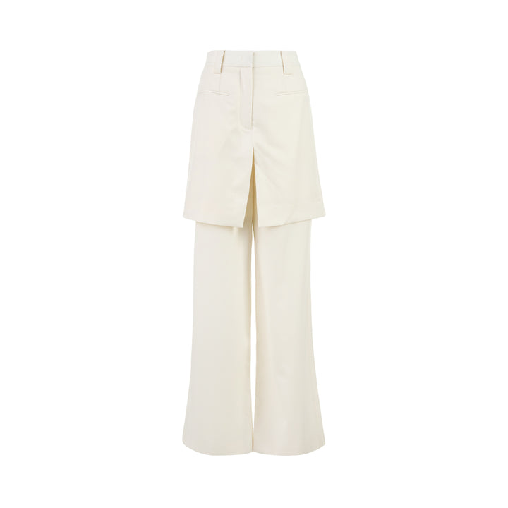 Club21 Collection Lila Layered Wool Blend Trousers