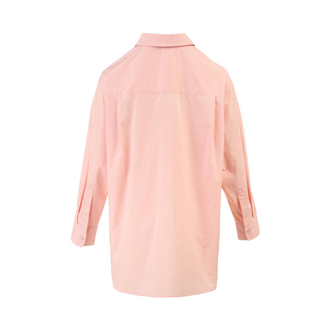 Club21 Collection Vera Pleated Bib Cotton Shirt - view 2