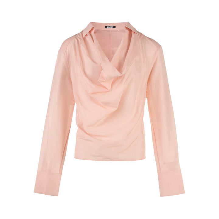 Club21 Collection Juliette Silk Cotton Cowl Neck Blouse