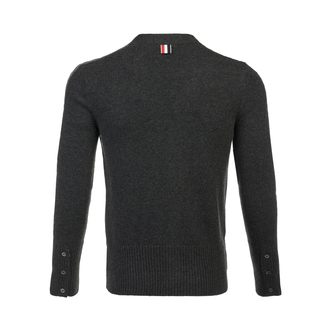 Cable Knit V-Neck Cardigan