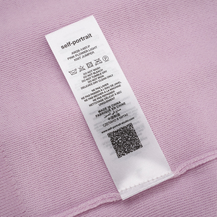 Pink Flower Light Knit Jumper