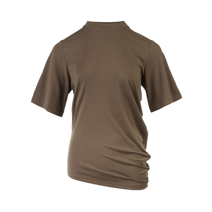 Club21 Collection Willa Draped Stretch Jersey Tee