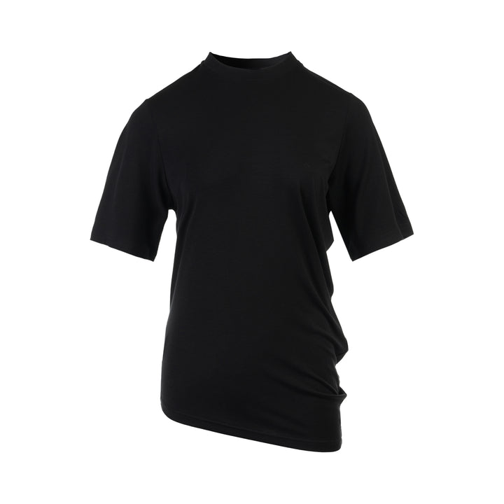 Willa Draped Stretch Jersey Tee
