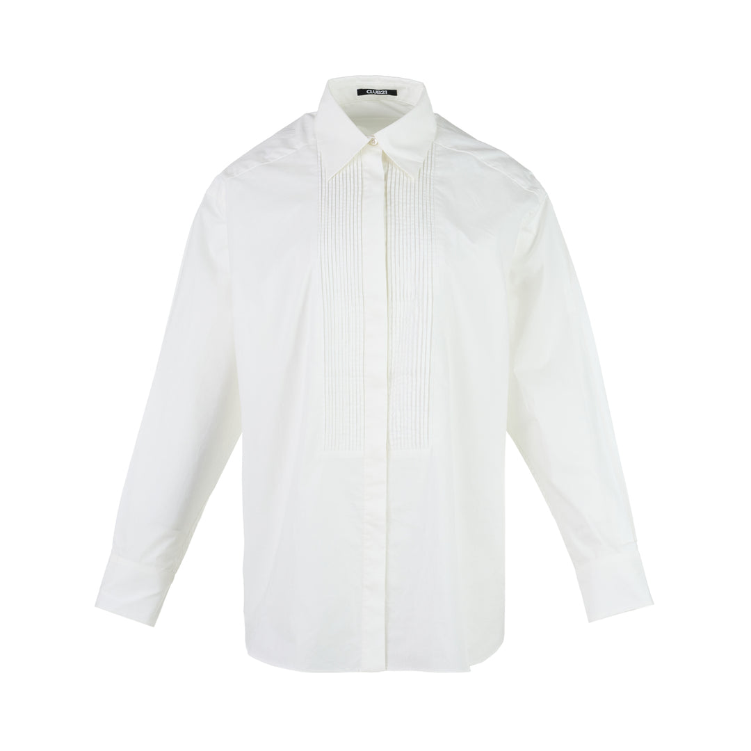 Vera Structured Cotton Tuxedo Shirt