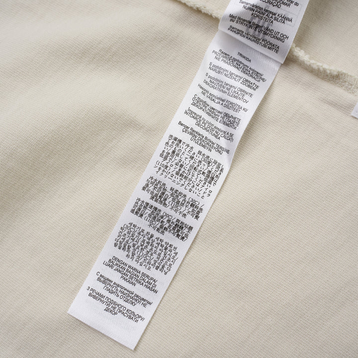rag & bone University Alex Tee in cream with distressed navy collegiate "rag & bone NYC" graphic on the chest - view 5