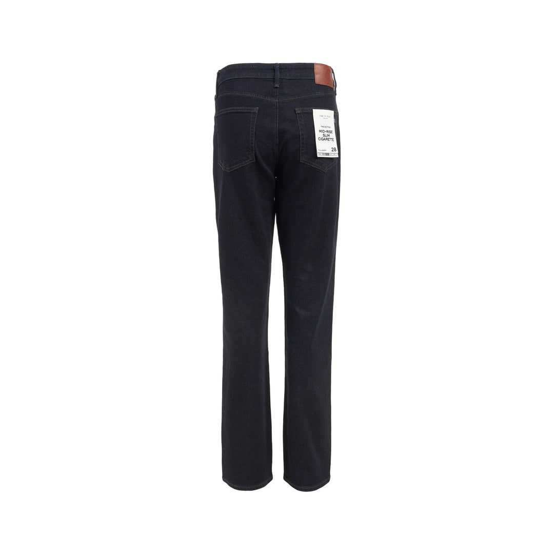 rag & bone Sutton Full Slim Cigarette Jeans in dark indigo denim, shown from the front - view 2