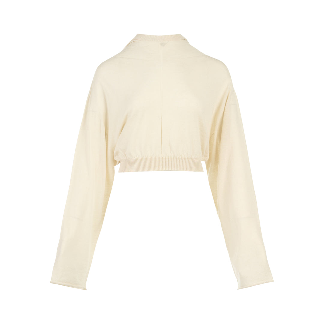 Rick Owens Cropped Knit Sweater