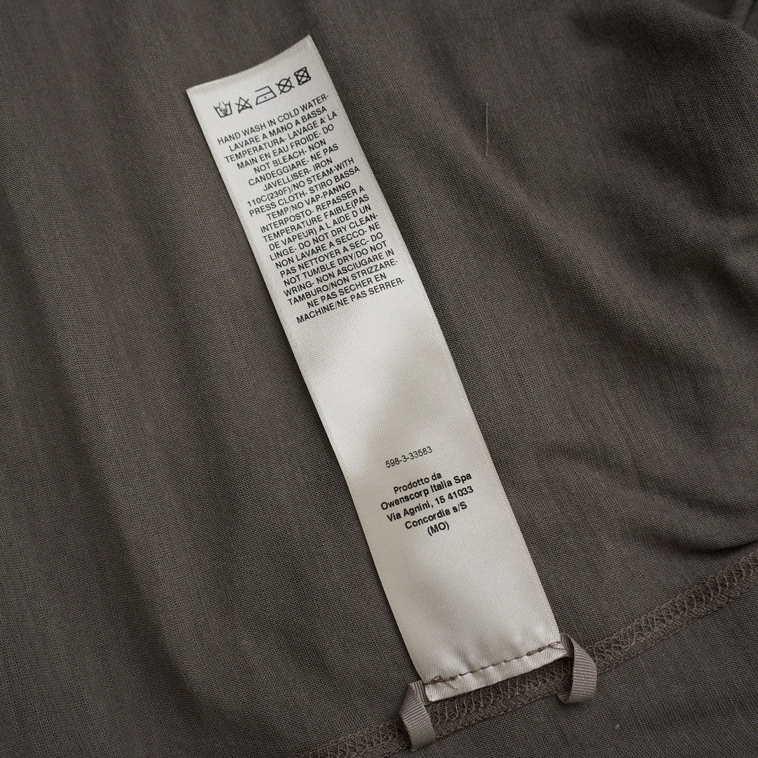 Rick Owens Short Level Wool Silk Jersey Tee - view 3