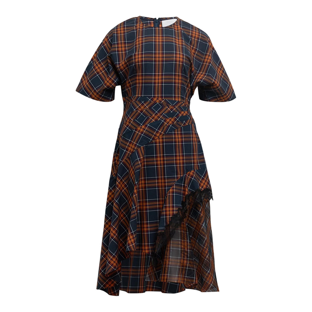 Club21 - 3.1 Phillip Lim - Plaid Mix Draped Dress - WOVEN DRESSES - Checks