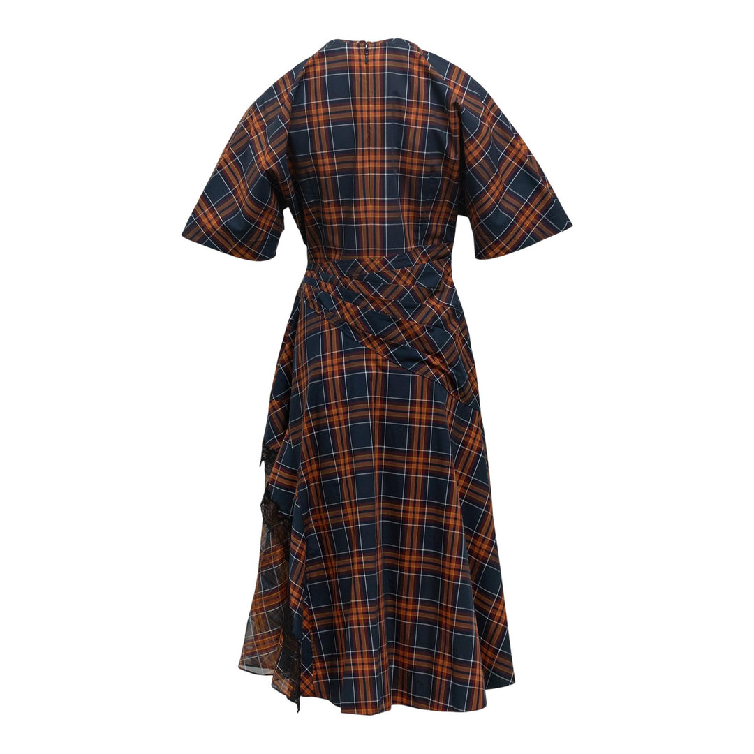 Club21 - 3.1 Phillip Lim - Plaid Mix Draped Dress - WOVEN DRESSES - Checks
