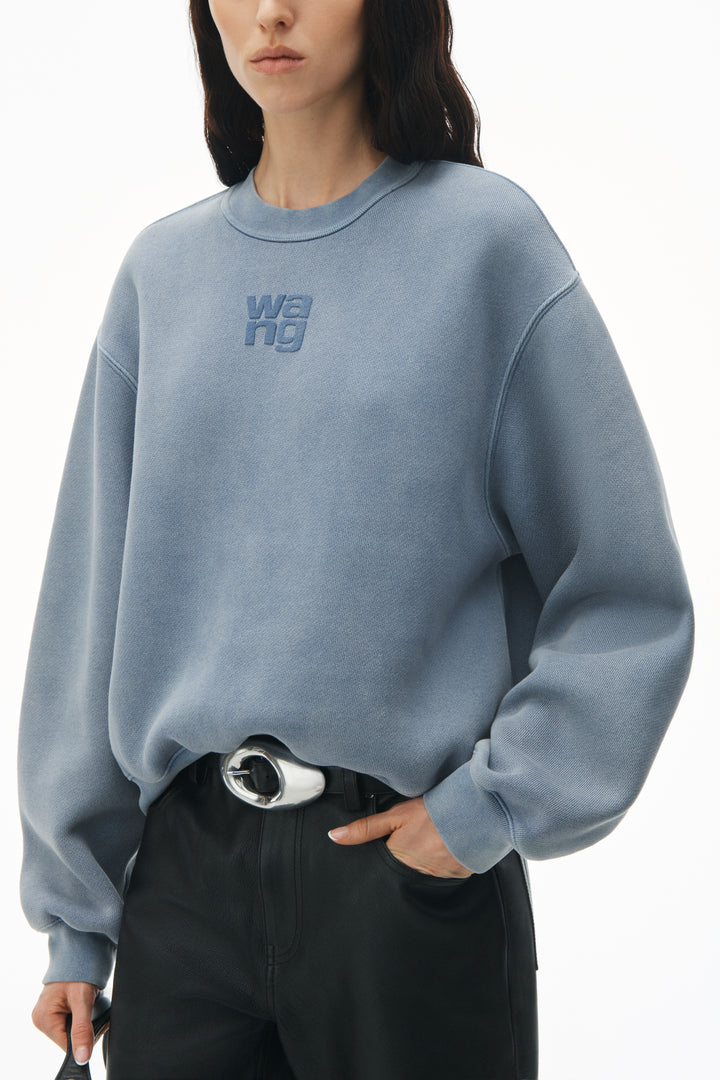 Puff Logo Sweatshirt In Terry