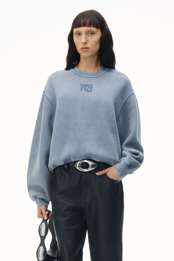 Puff Logo Sweatshirt In Terry