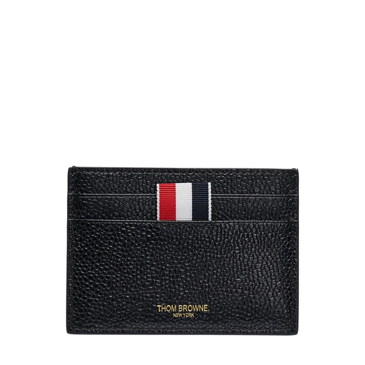 Single Card Holder In Pebble Grain Men