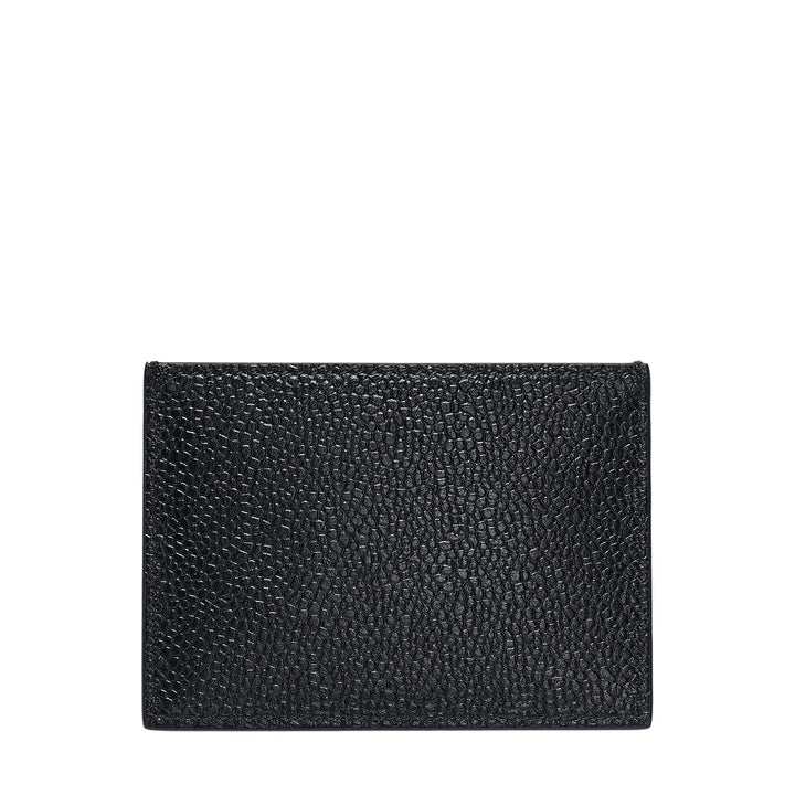Single Card Holder In Pebble Grain Men