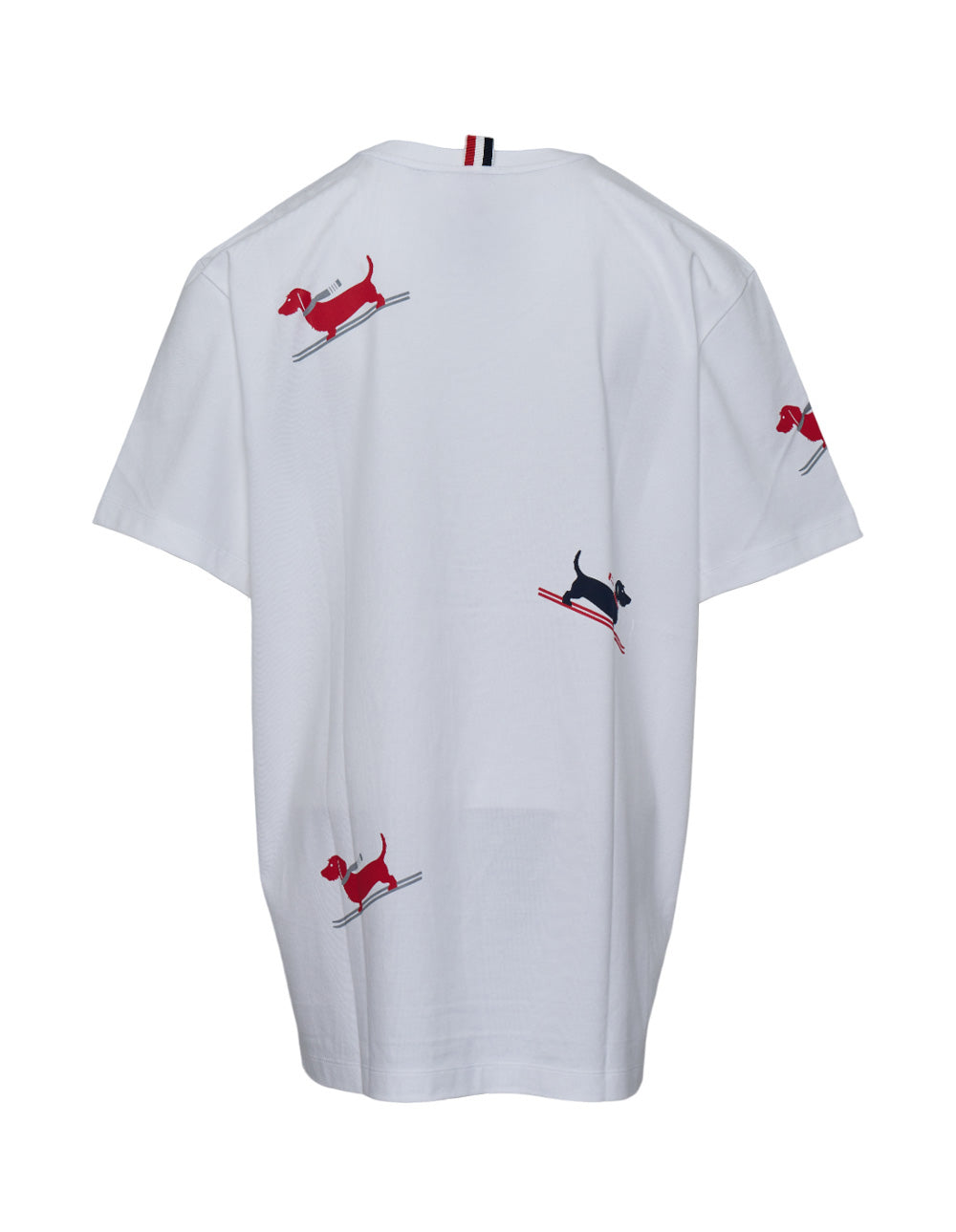 Thom Browne Holiday Tee With Printed Skiing Men - view 2