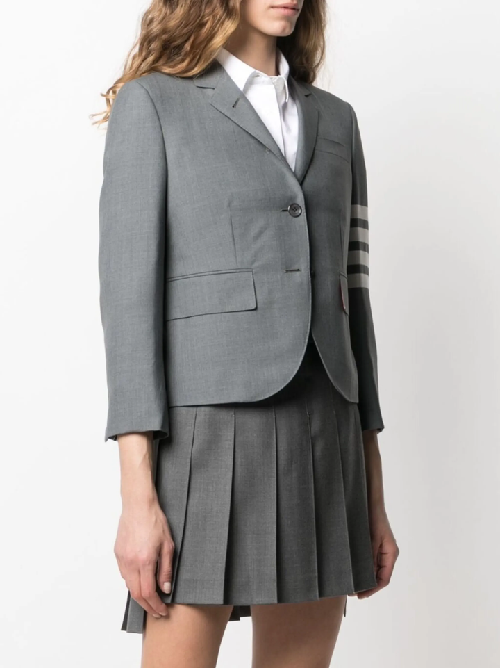 Plain Weave 4-Bar High Armhole Sport Coat Women