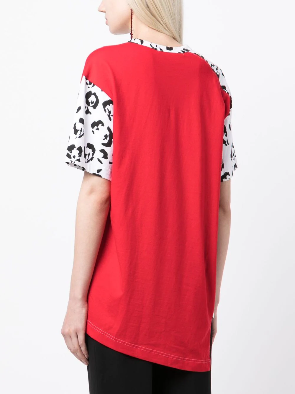 Leopard Print Red Back T-Shirt