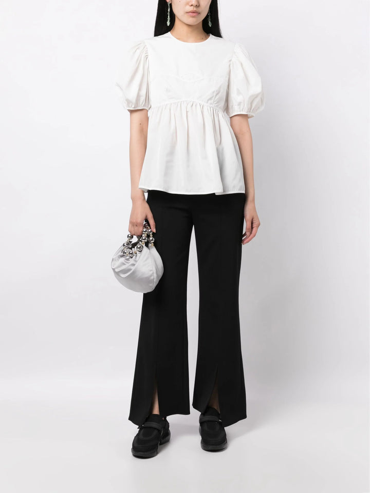 Short Sleeve Peplum Top