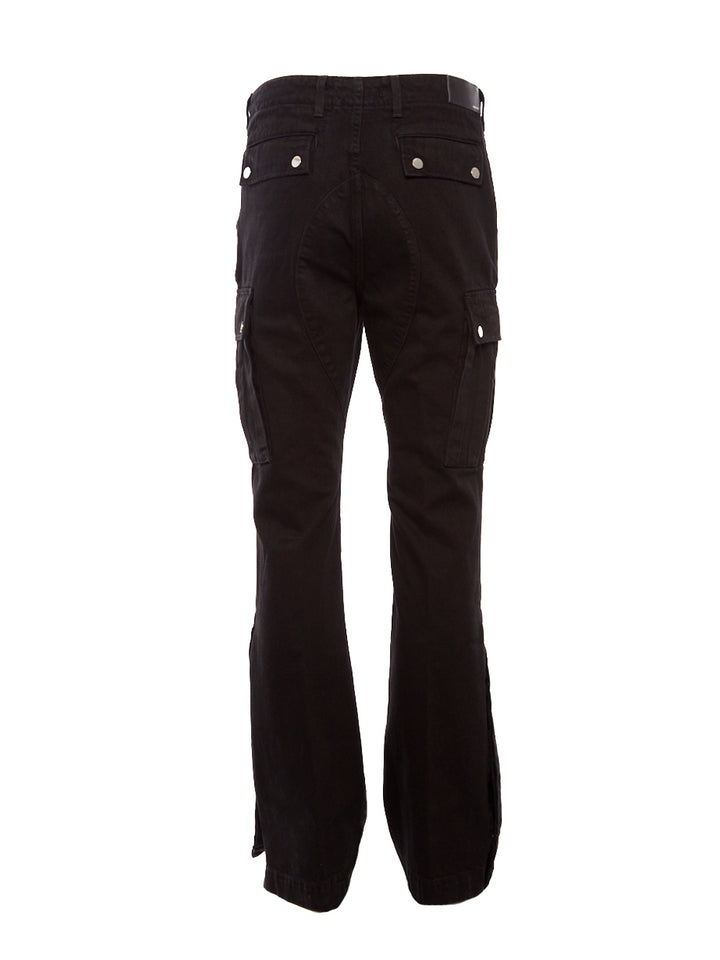 M65 Cargo Kick Flare Black Jeans