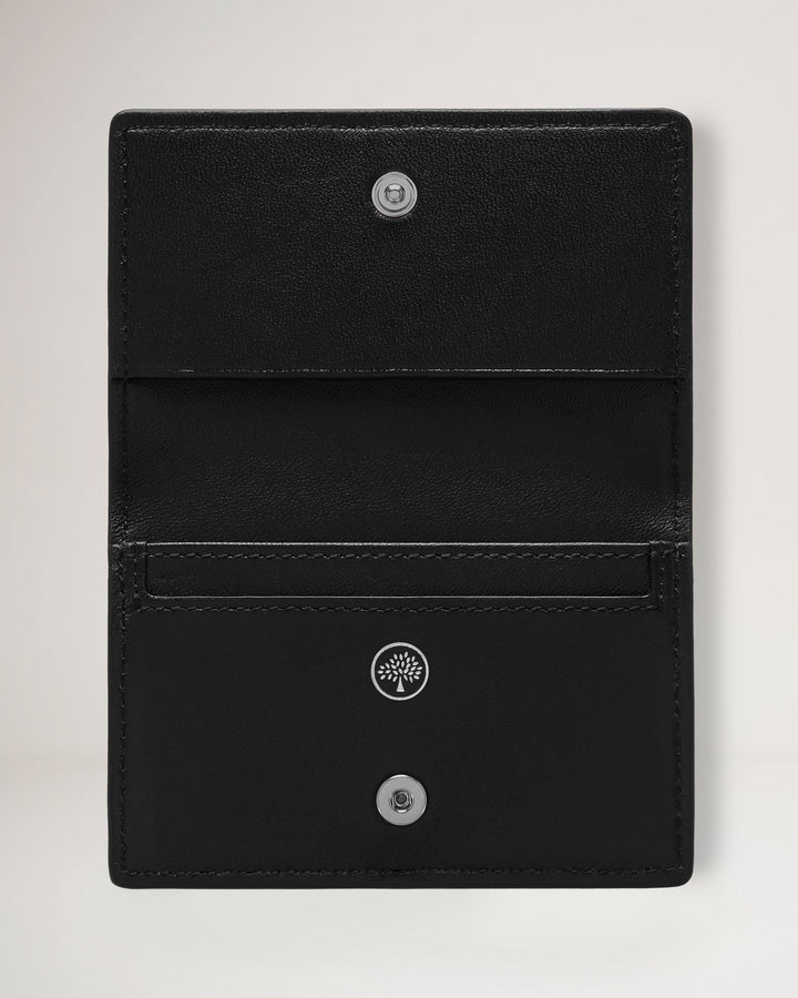 Card Case Black Small Classic Grain