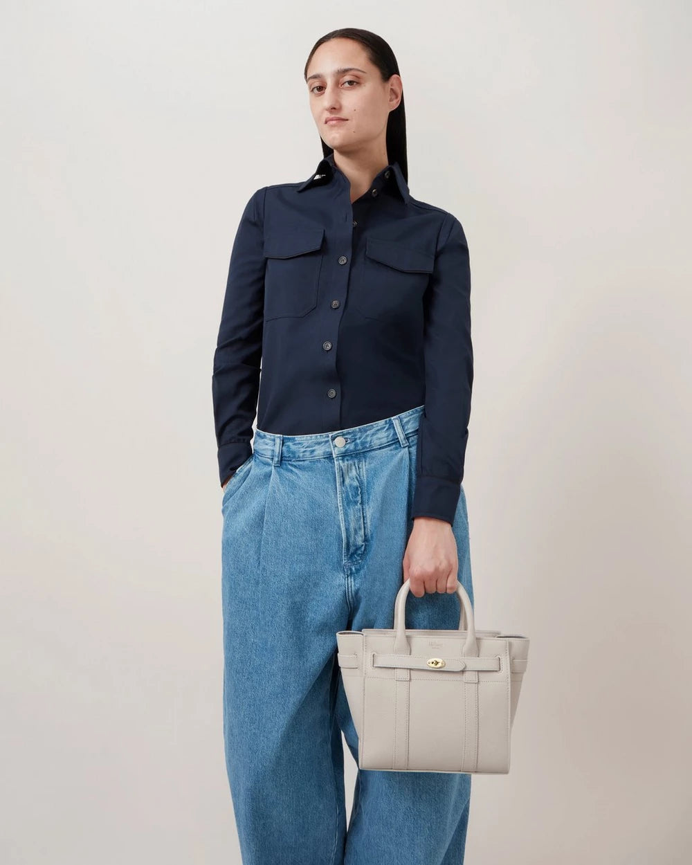 Mini Zipped Bayswater Small Classic Grain