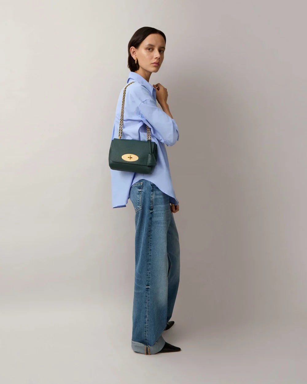 Lily Heavy Grain (Mulberry Green)