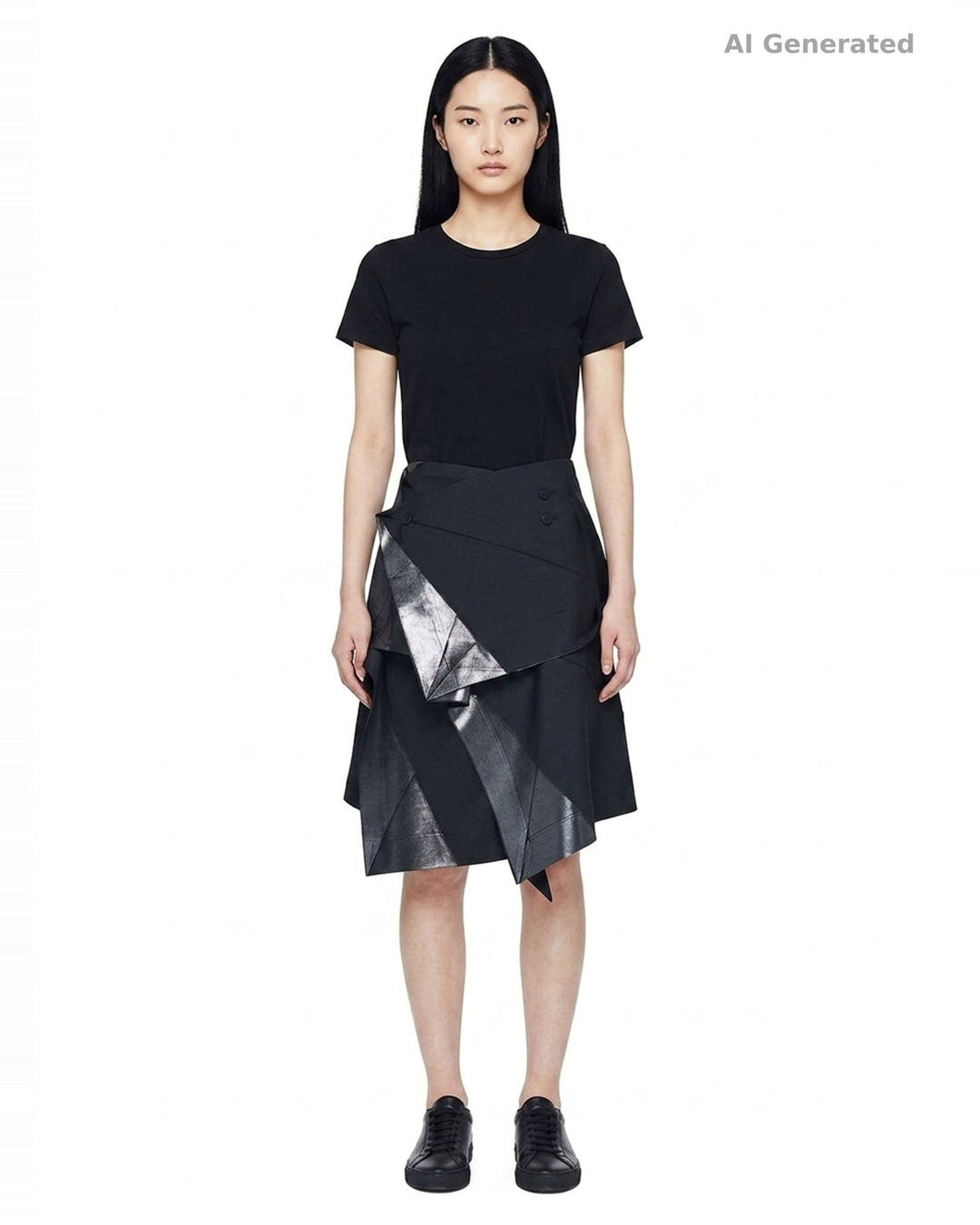 Origami Panelled Mini Skirt | 132 5. Issey Miyake | Club21 - front