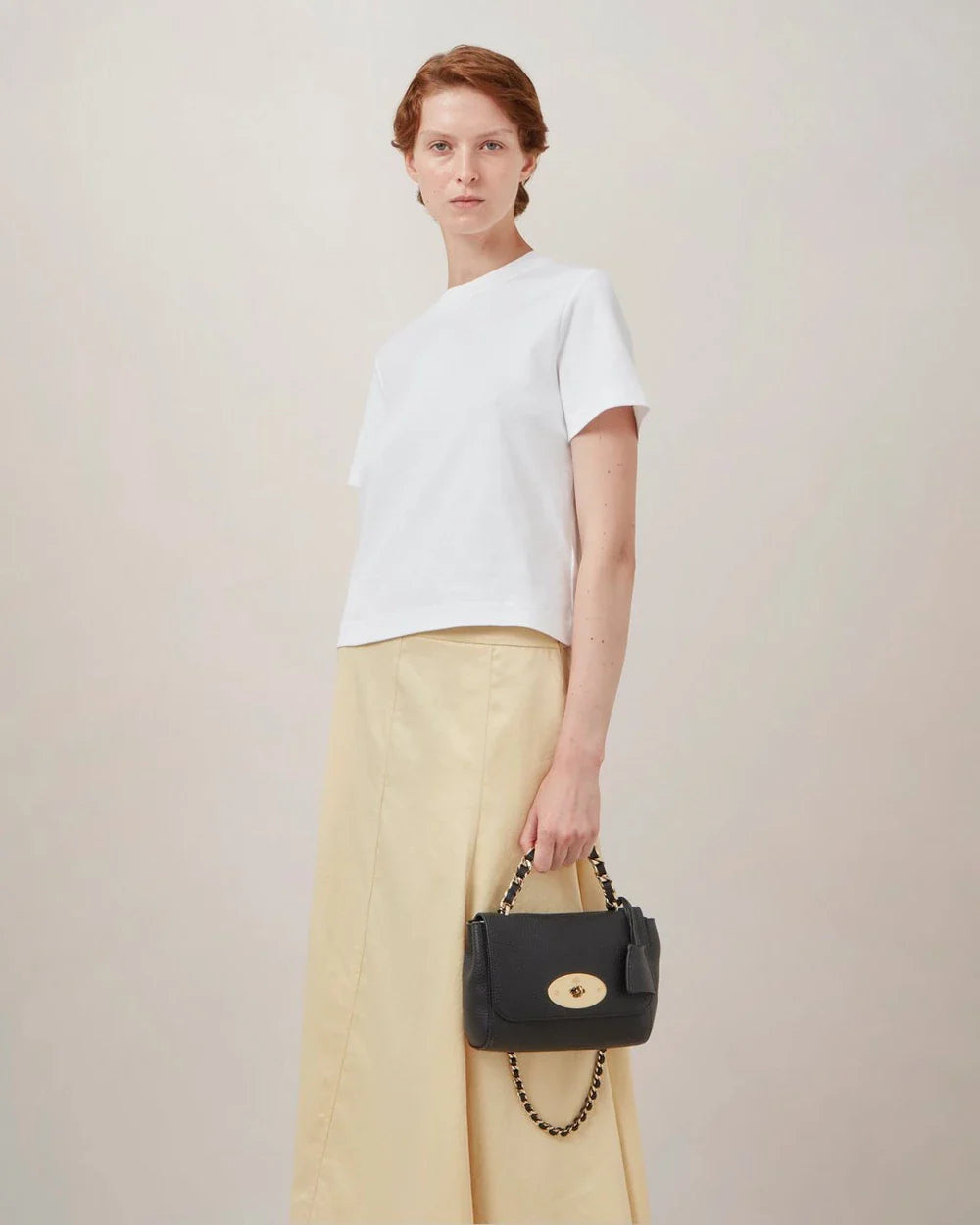 Top Handle Lily Heavy Grain (Black)