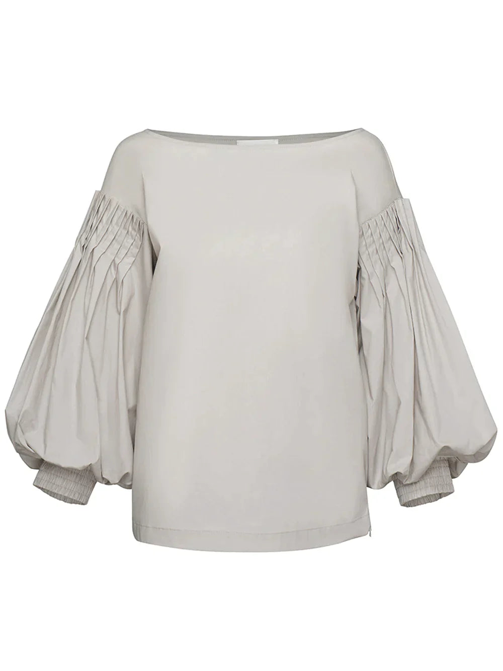 Silky Cotton Poplin Puff Blouse
