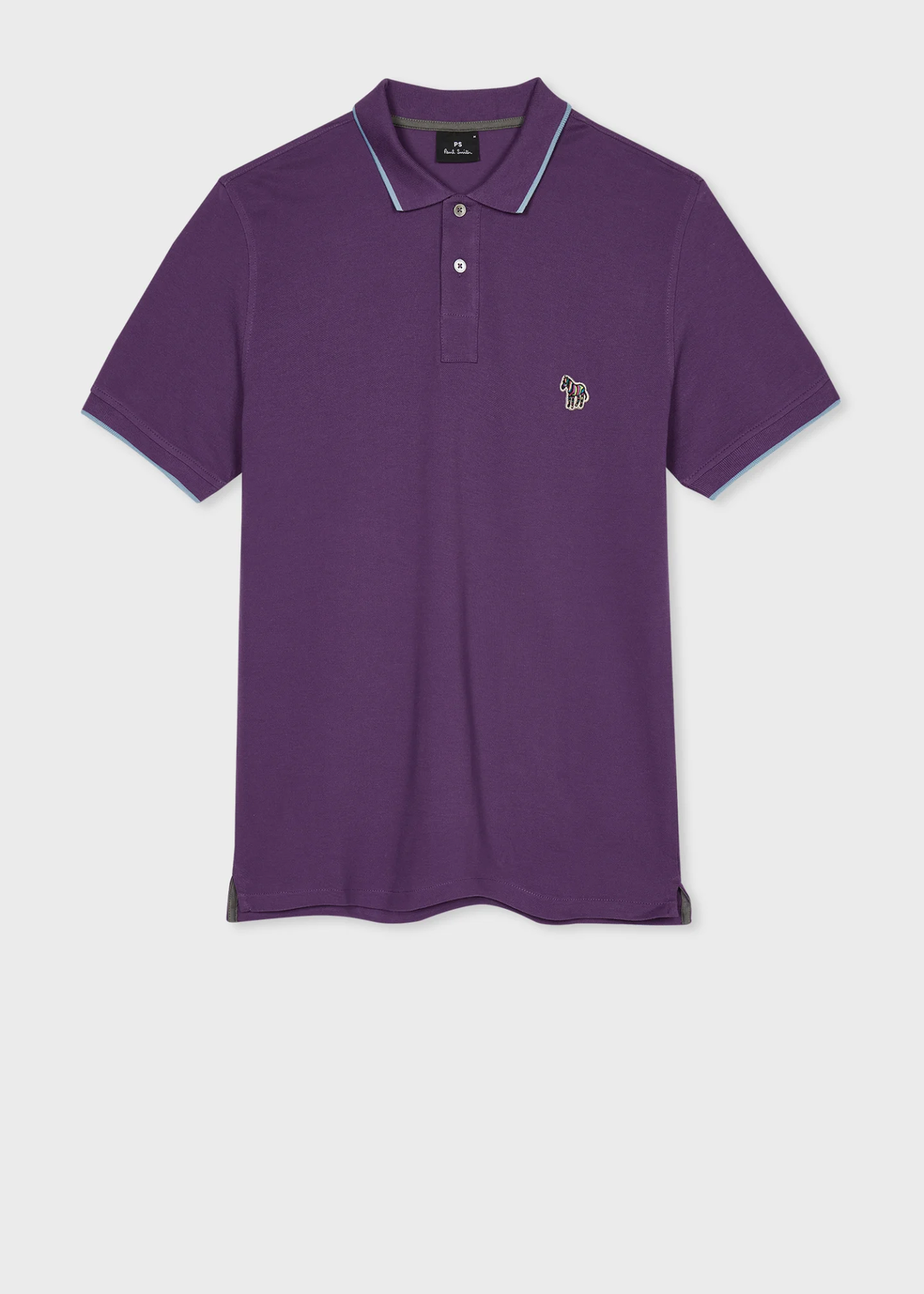 Mens Slim Polo Zebra Badge