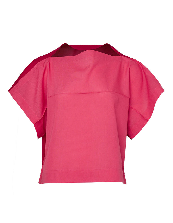 Bi-Color Shirt Blouse