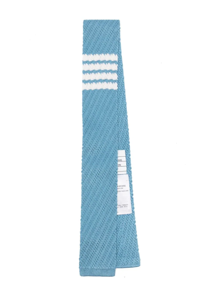 Knit Tie With 4 Bar In Silk