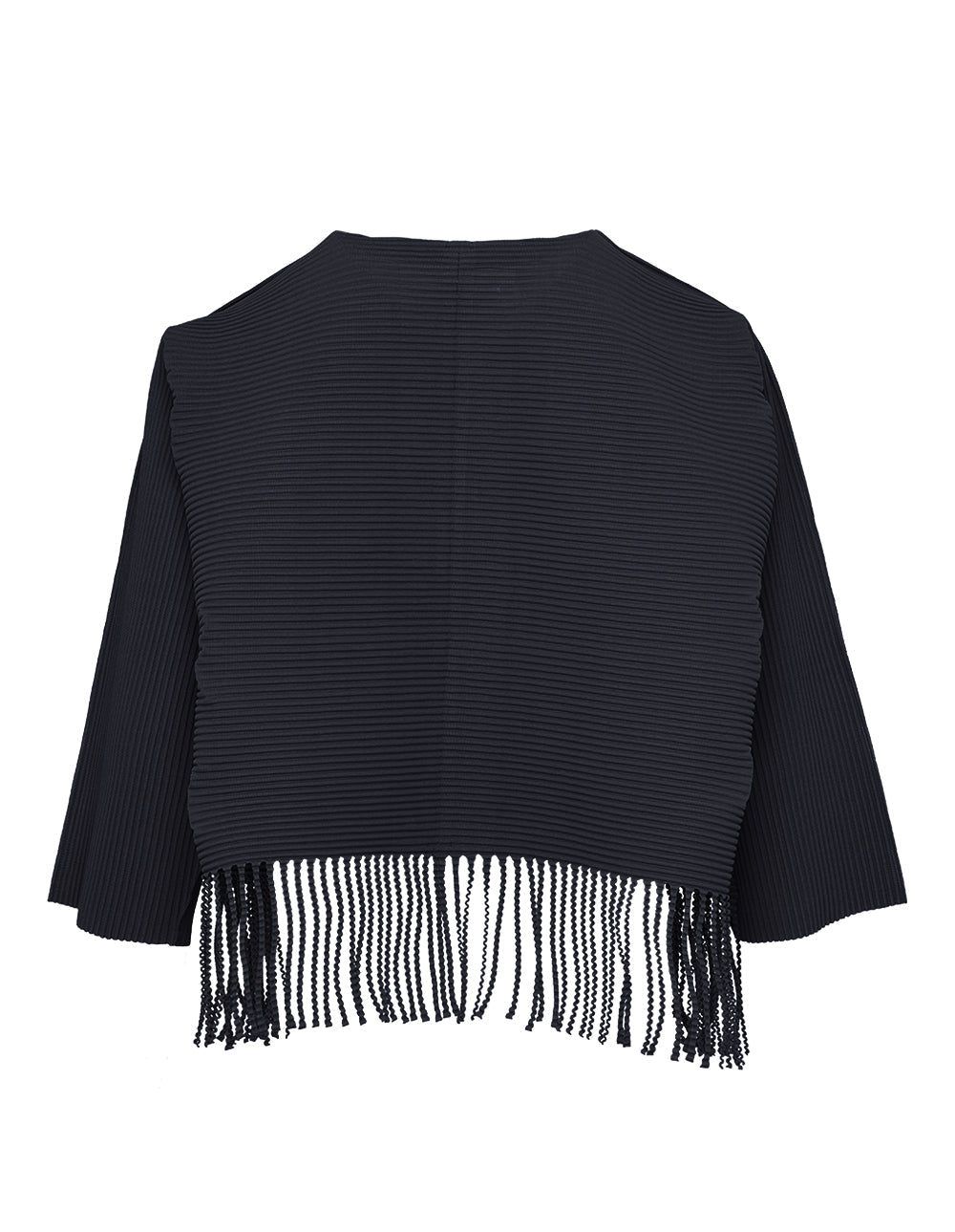 Fringe Pleats Cardigan